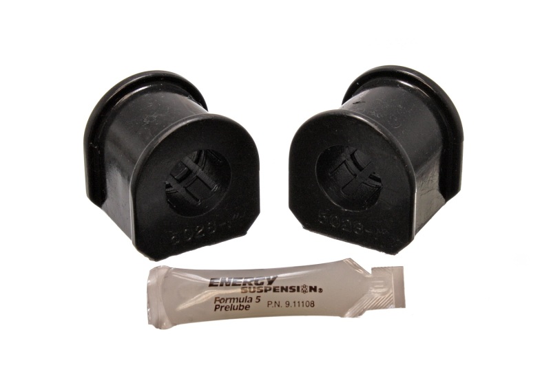 Ford Mustang Sway Bar Bushing Set - Front - Energy Suspension - 1 1/8 in./28mm; Re-Use Factory Bracket; Performance Polyurethane - Black - `79-`04